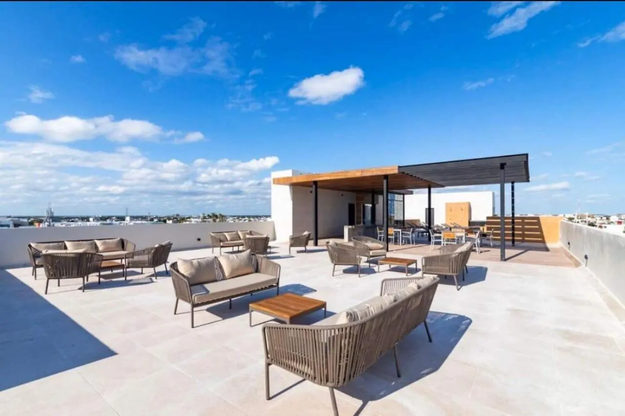신데 델 카르멘 Precioso Departamento 5Ta Av. Hermoso Roof Top! 아파트